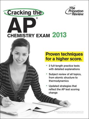 cover image of Cracking the AP Chemistry Exam, 2013 Edition